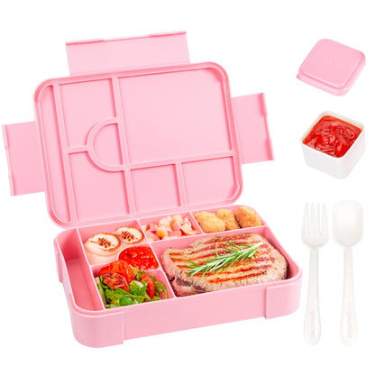 Bento Lunchbox 1330ml - Auslaufsicher mit Fächern für Büro & Schule