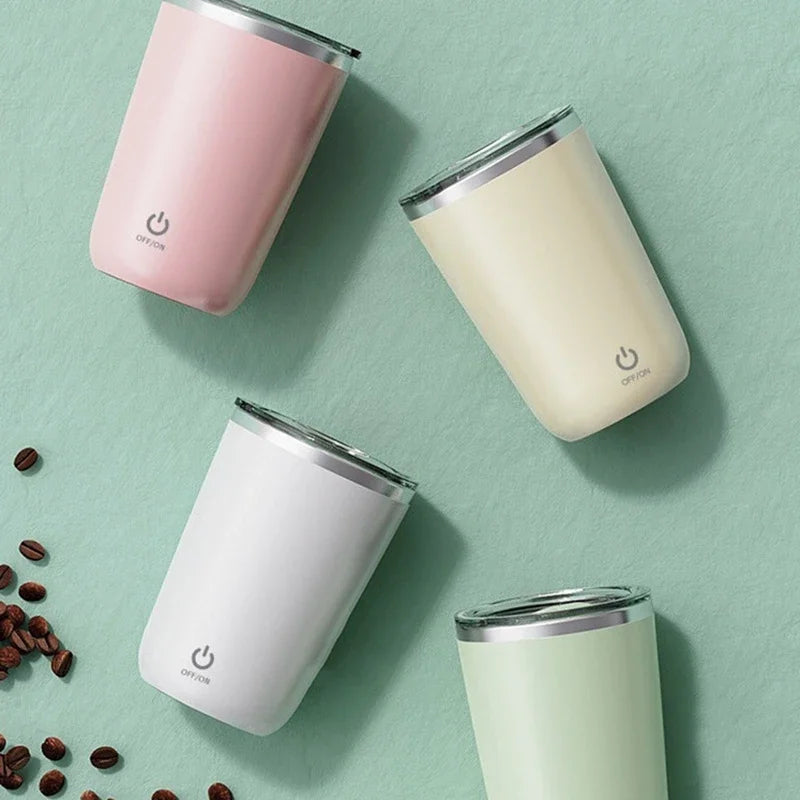Elektrischer Selbstrührender Kaffeebecher 350ml – Automatisch, wiederaufladbar & magnetisch