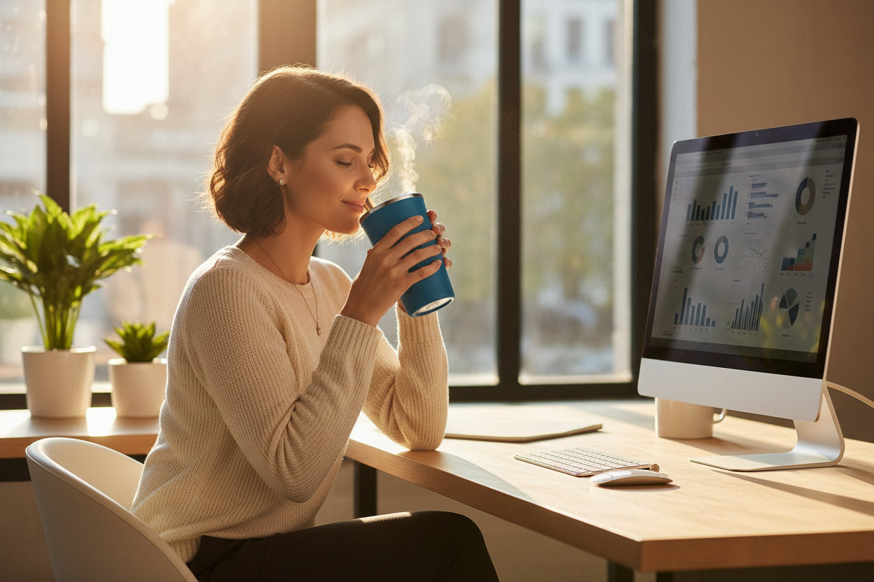 Edelstahl Kaffeebecher 500ml to go – Thermobecher auslaufsicher & isoliert