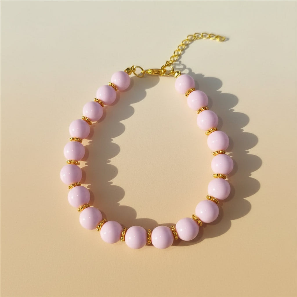 Buntes Perlen-Halsband für Hunde & Katzen – Handgefertigt, verstellbar & edles Design