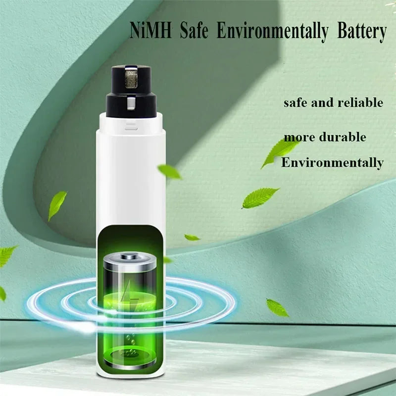 Elektrischer Krallenschneider für Hunde & Katzen - USB Aufladbar mit LED-Licht & Leise