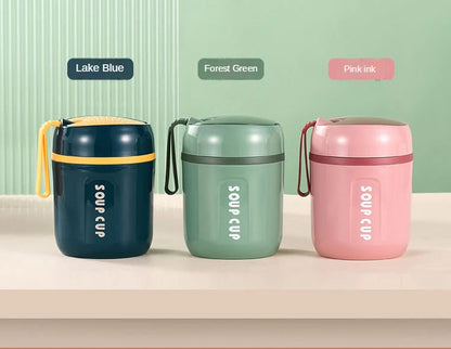 Thermische Edelstahl Lunchbox - Doppelwandig isoliert für Büro & Schule