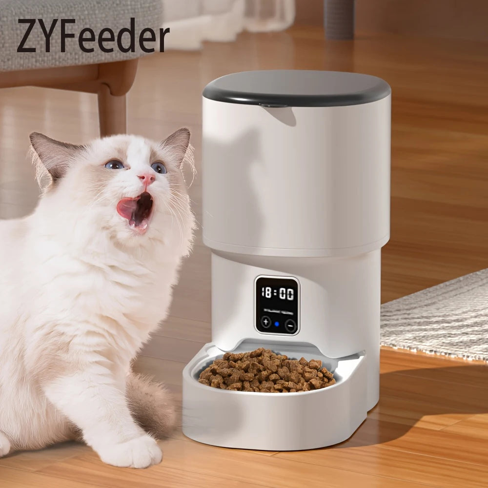 Automatischer Futterautomat 4L mit WIFI & Kamera - App-Steuerung für Katzen & Hunde