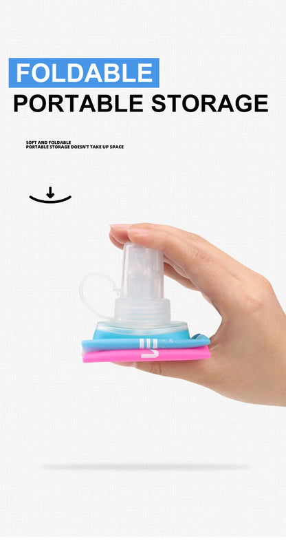 Sport TPU Faltflasche 250ml/500ml - Ultraleicht für Laufen, Marathon & Outdoor - 8 Farben