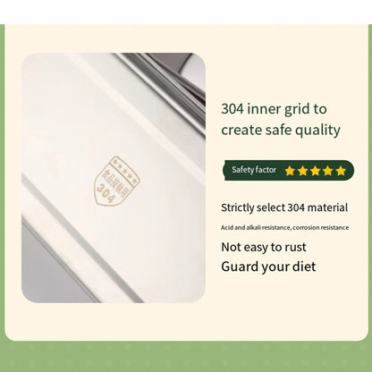 Elektrische Lunchbox - Warmhaltefunktion ohne Wasser | Edelstahl