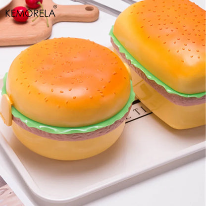 Doppelschichtige Hamburger Lunchbox – Isoliert, Mikrowellengeeignet für Kinder & Schule