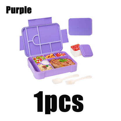 Bento Lunchbox 1330ml - Auslaufsicher mit Fächern für Büro & Schule